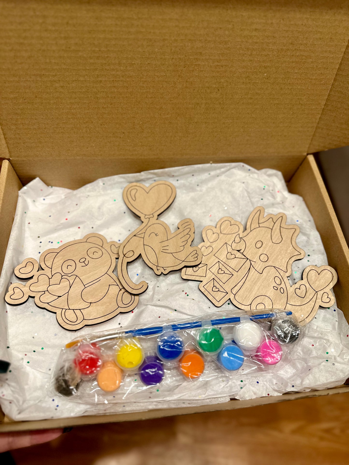 Valentines DIY paint kits