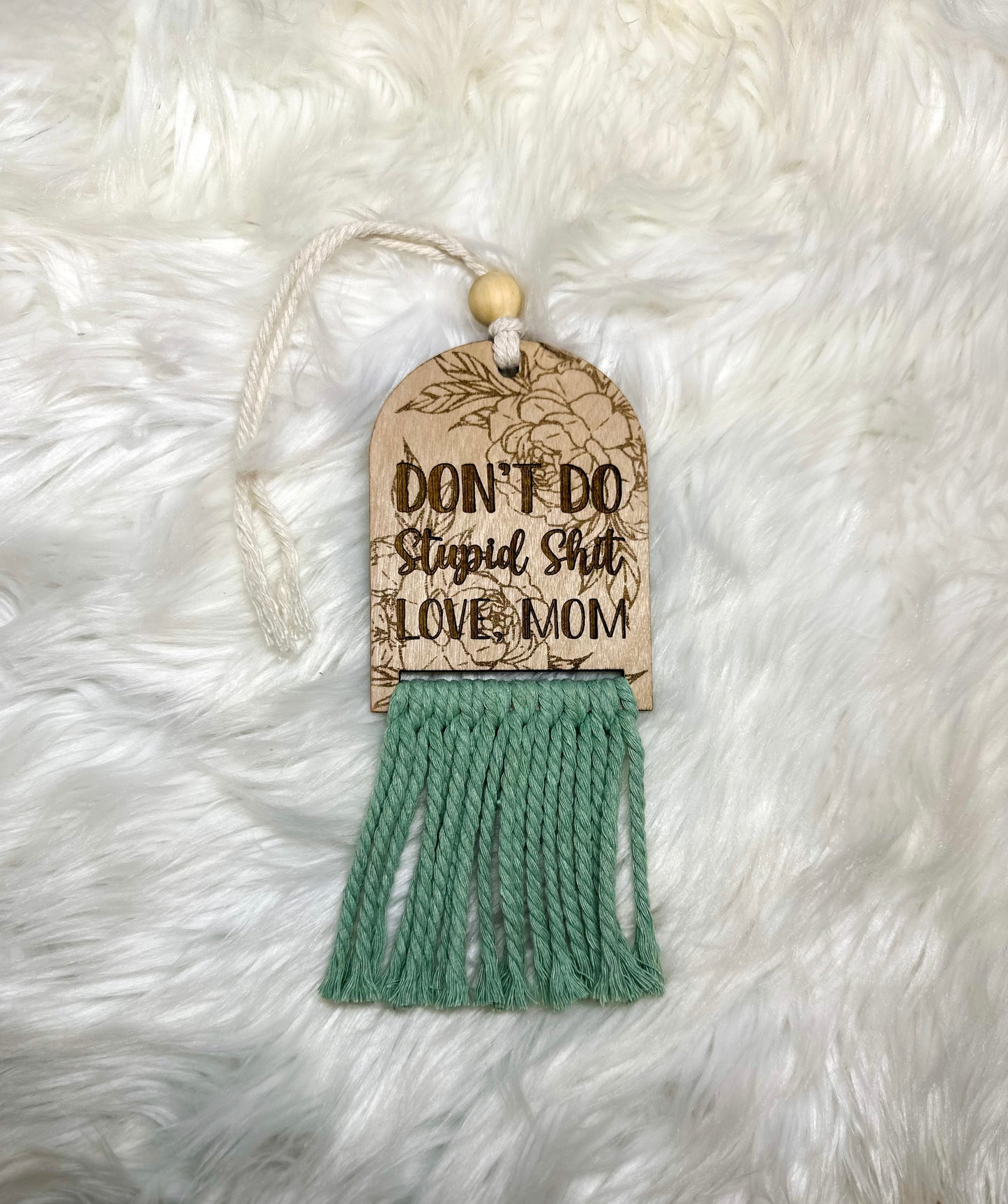 Stupid shit car charm