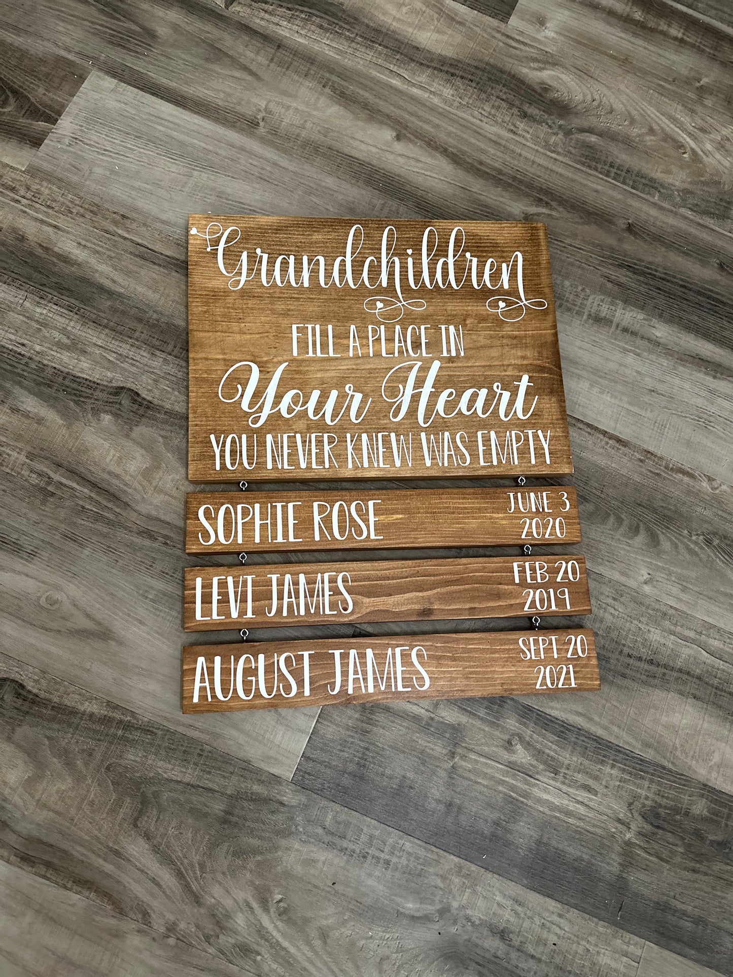 Fill a place Grandchildren signs