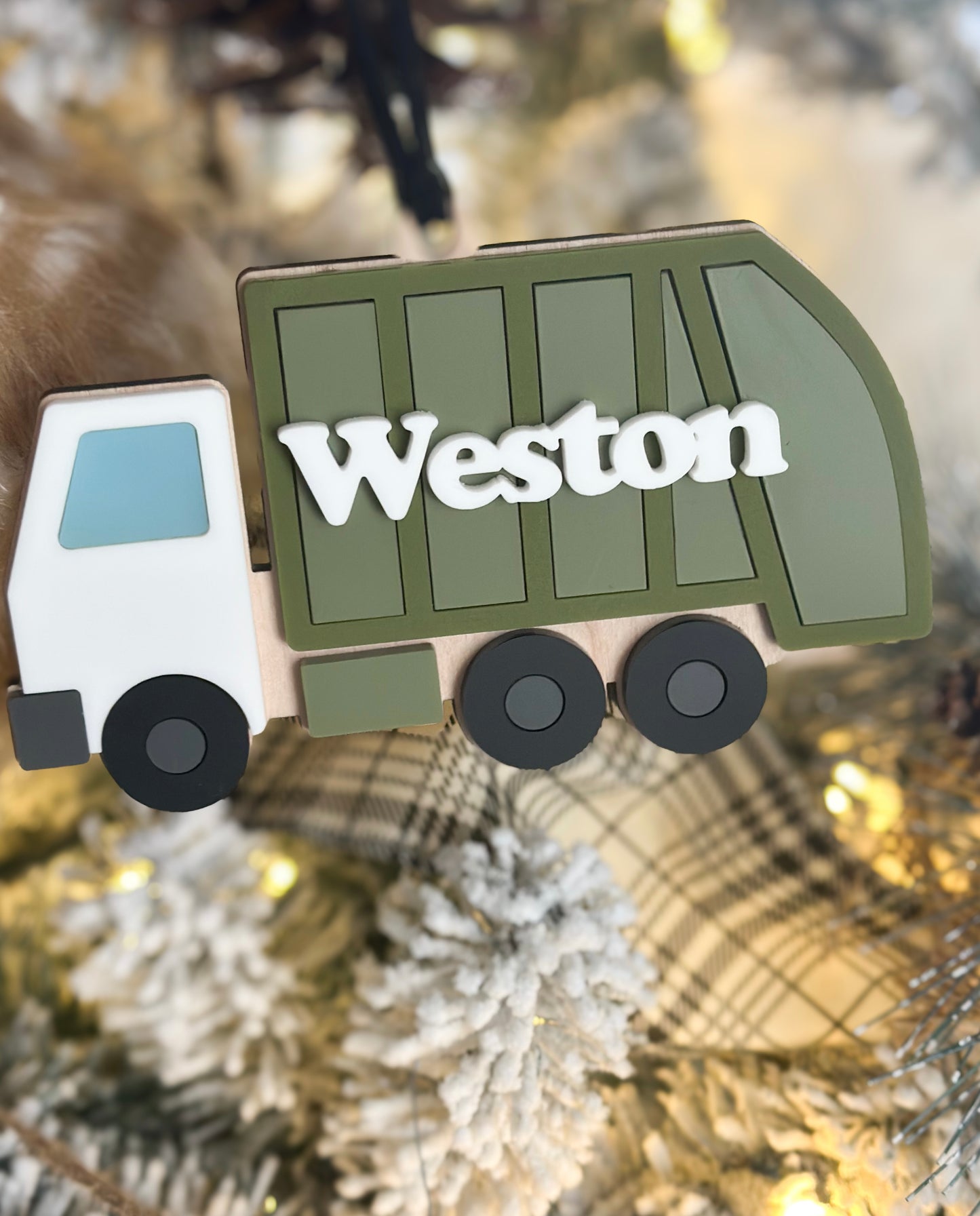 Heavy equipment ornaments