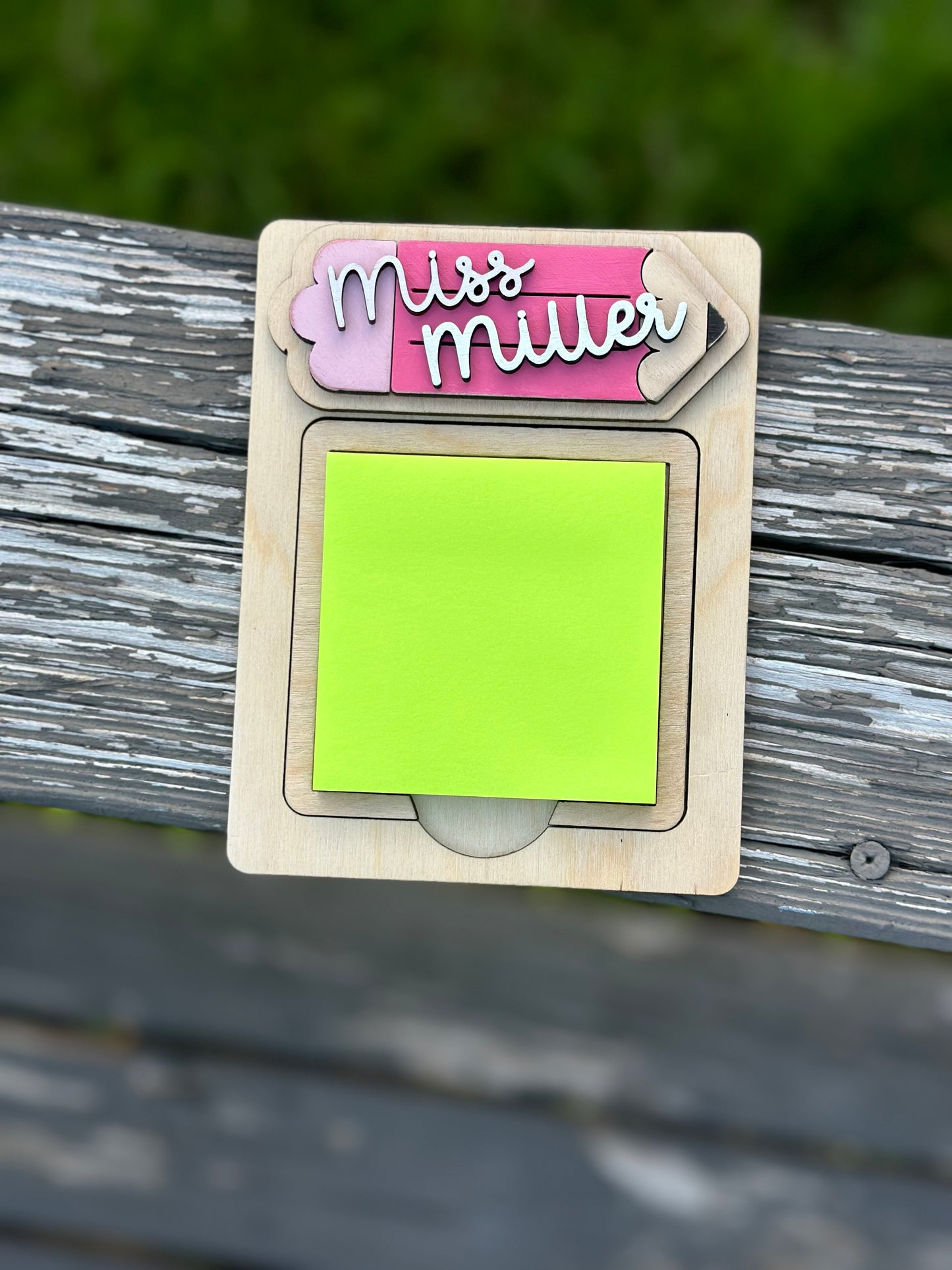 Pencil Sticky Note Holder
