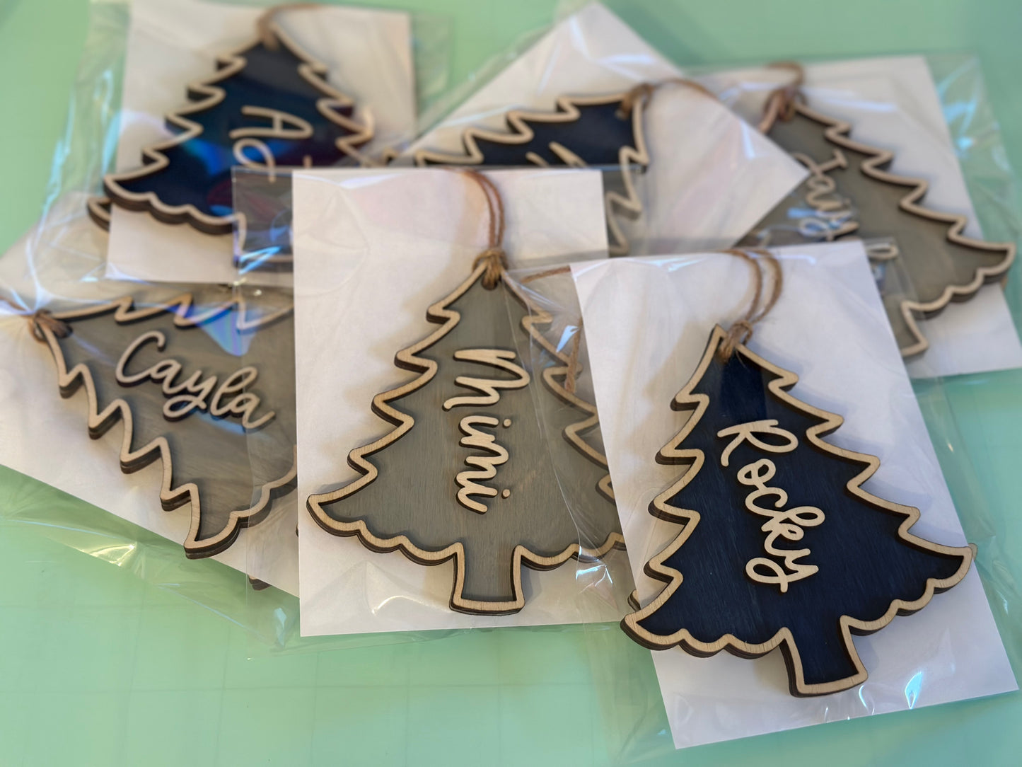 Tree stocking tags