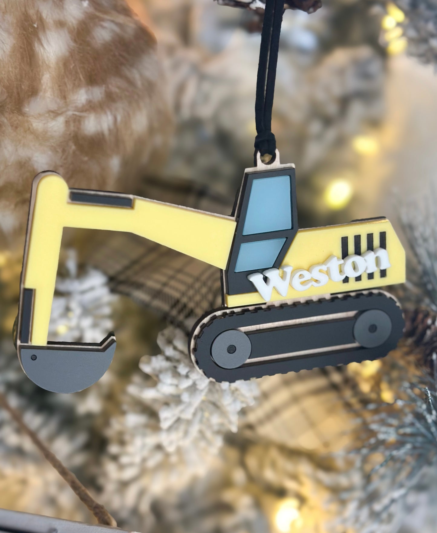 Heavy equipment ornaments