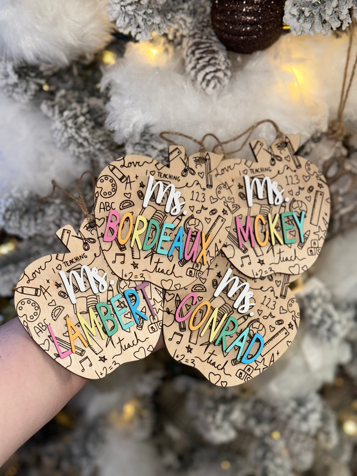 Teacher Apple ornament