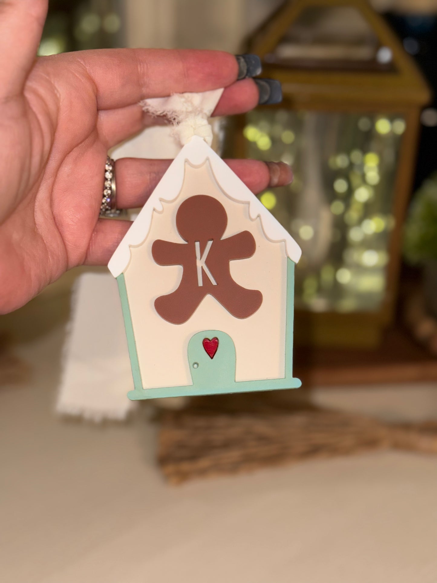 Initial gingerbread house