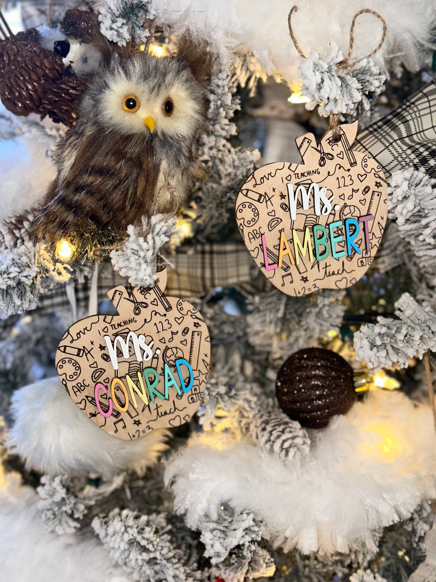 Teacher Apple ornament