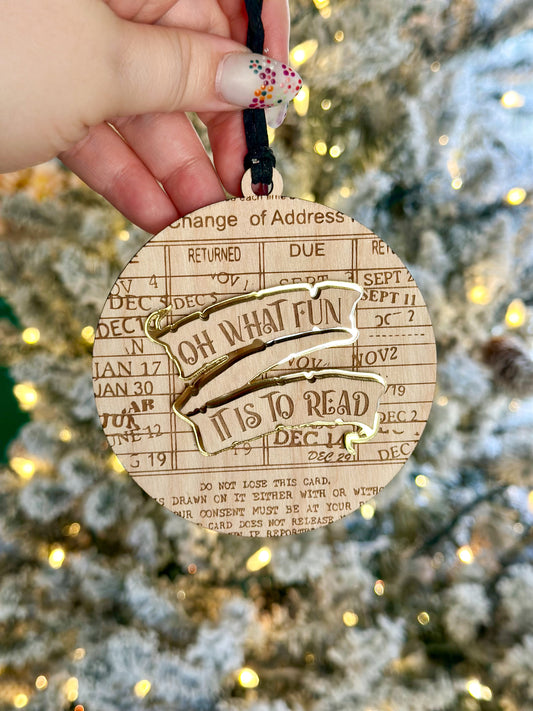 Fun to Read Ornamemt