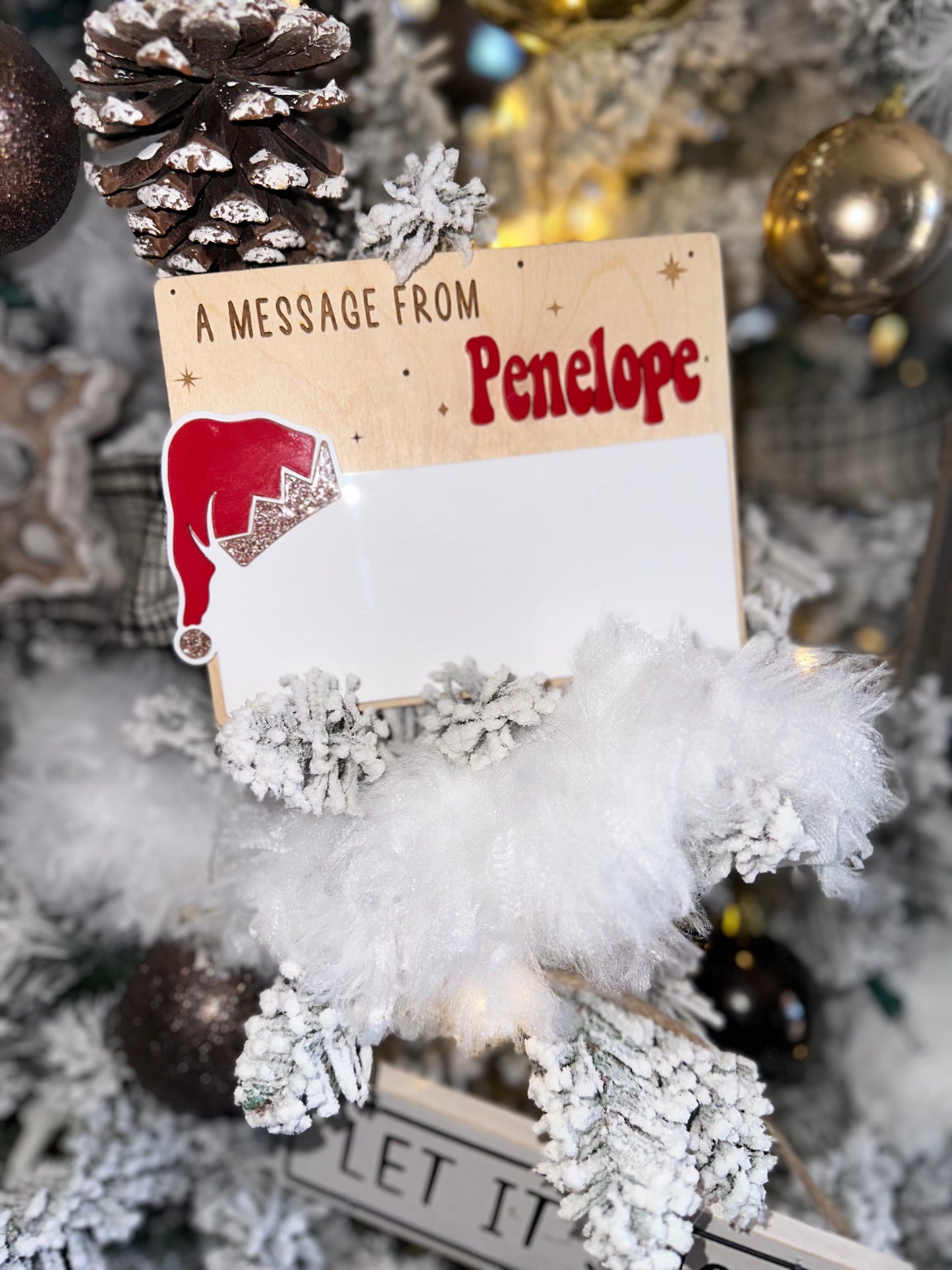 Message from elf sign