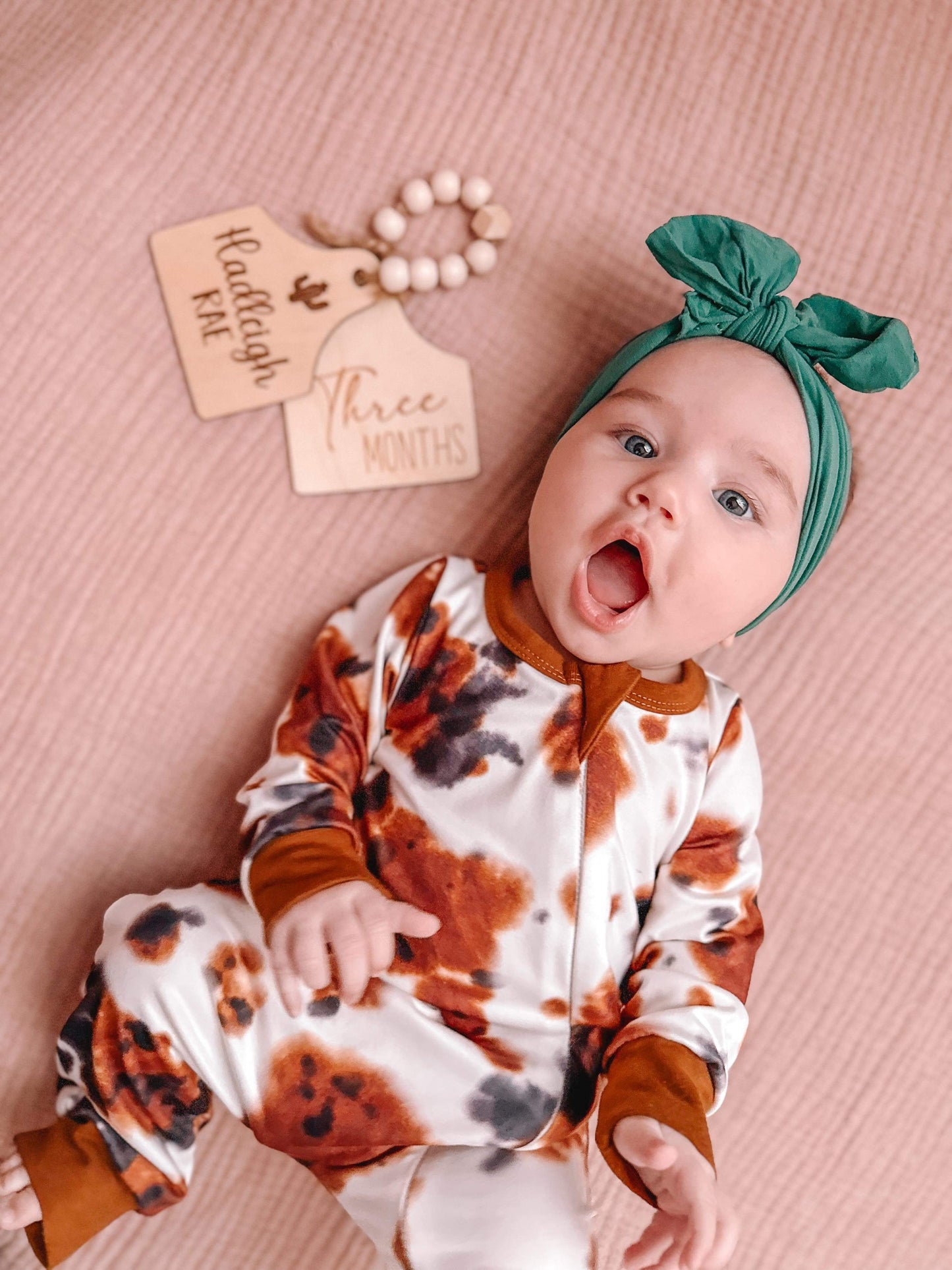 Cow tag baby milestones