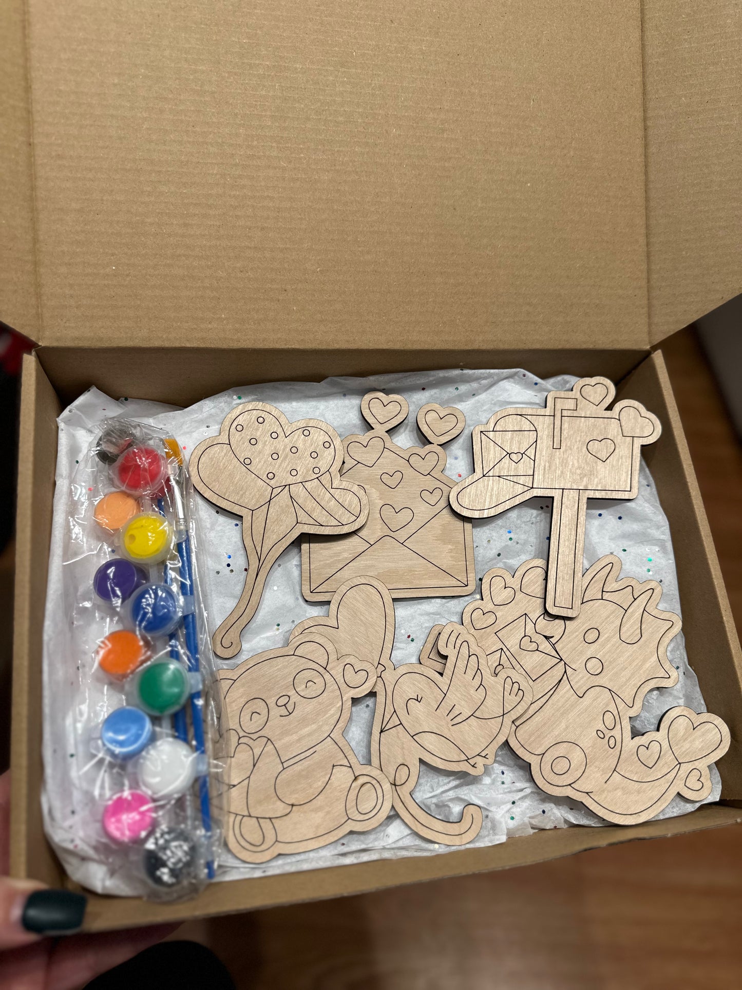 Valentines DIY paint kits