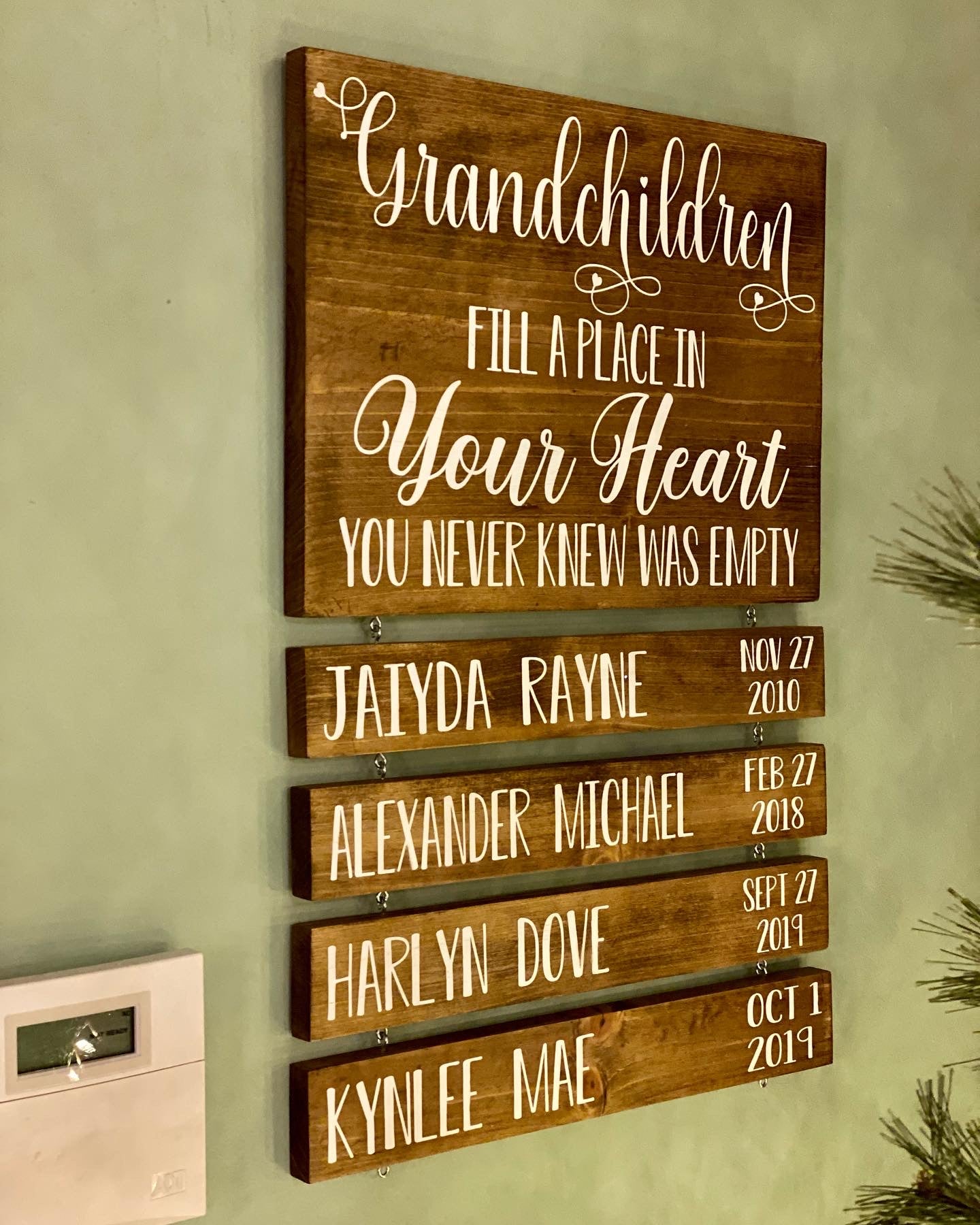 Fill a place Grandchildren signs