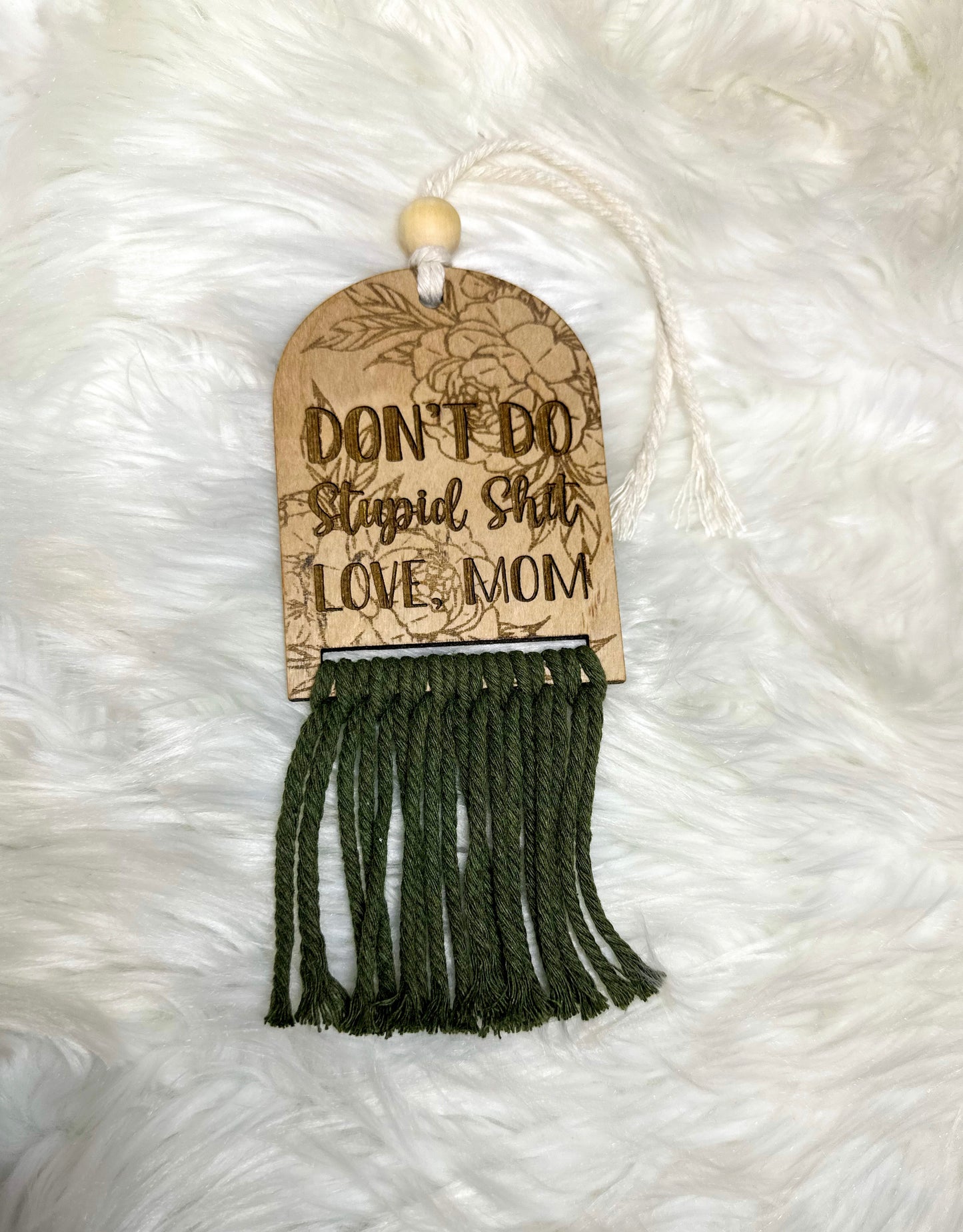 Stupid shit car charm