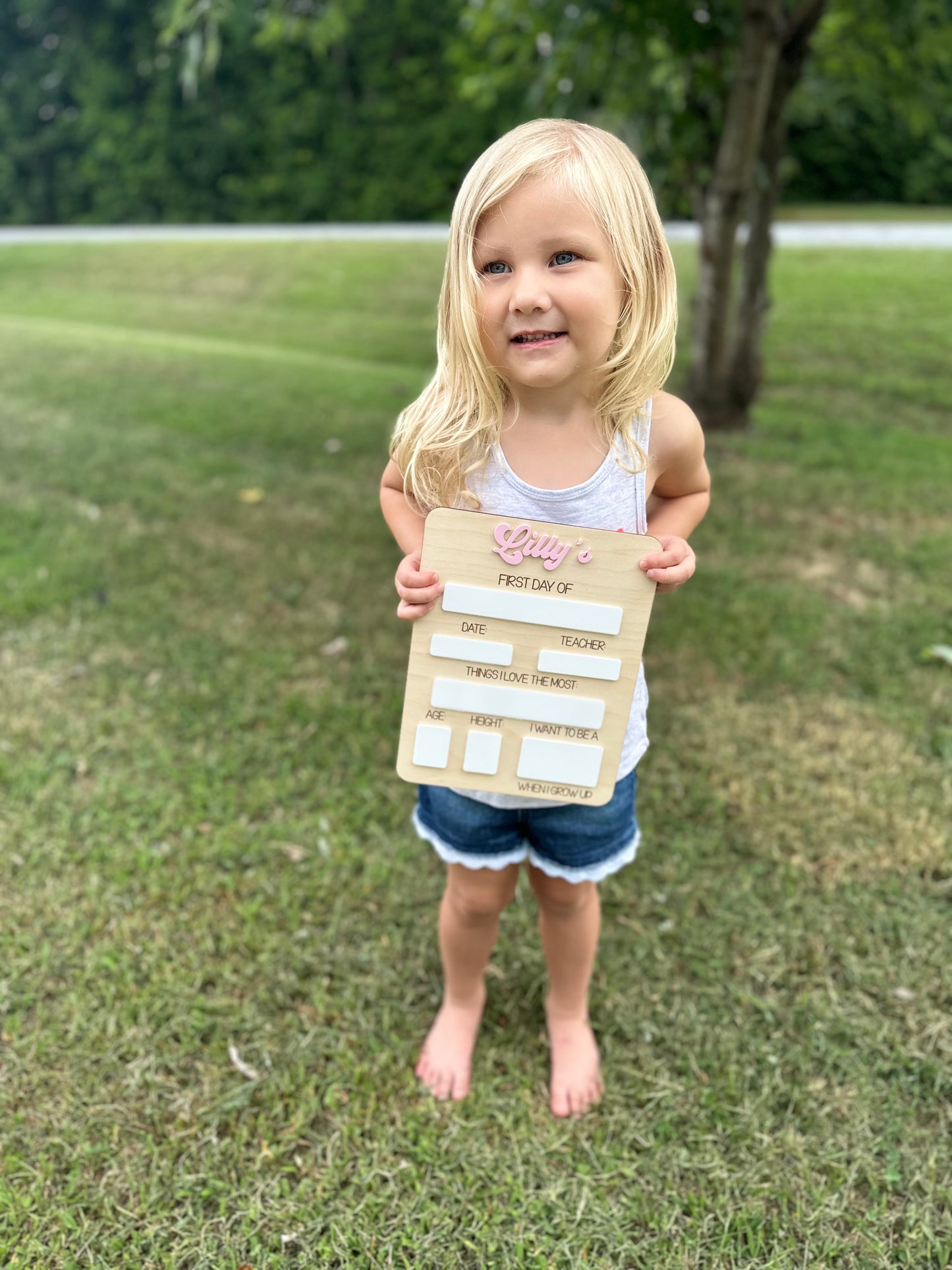 Simple first day of school board