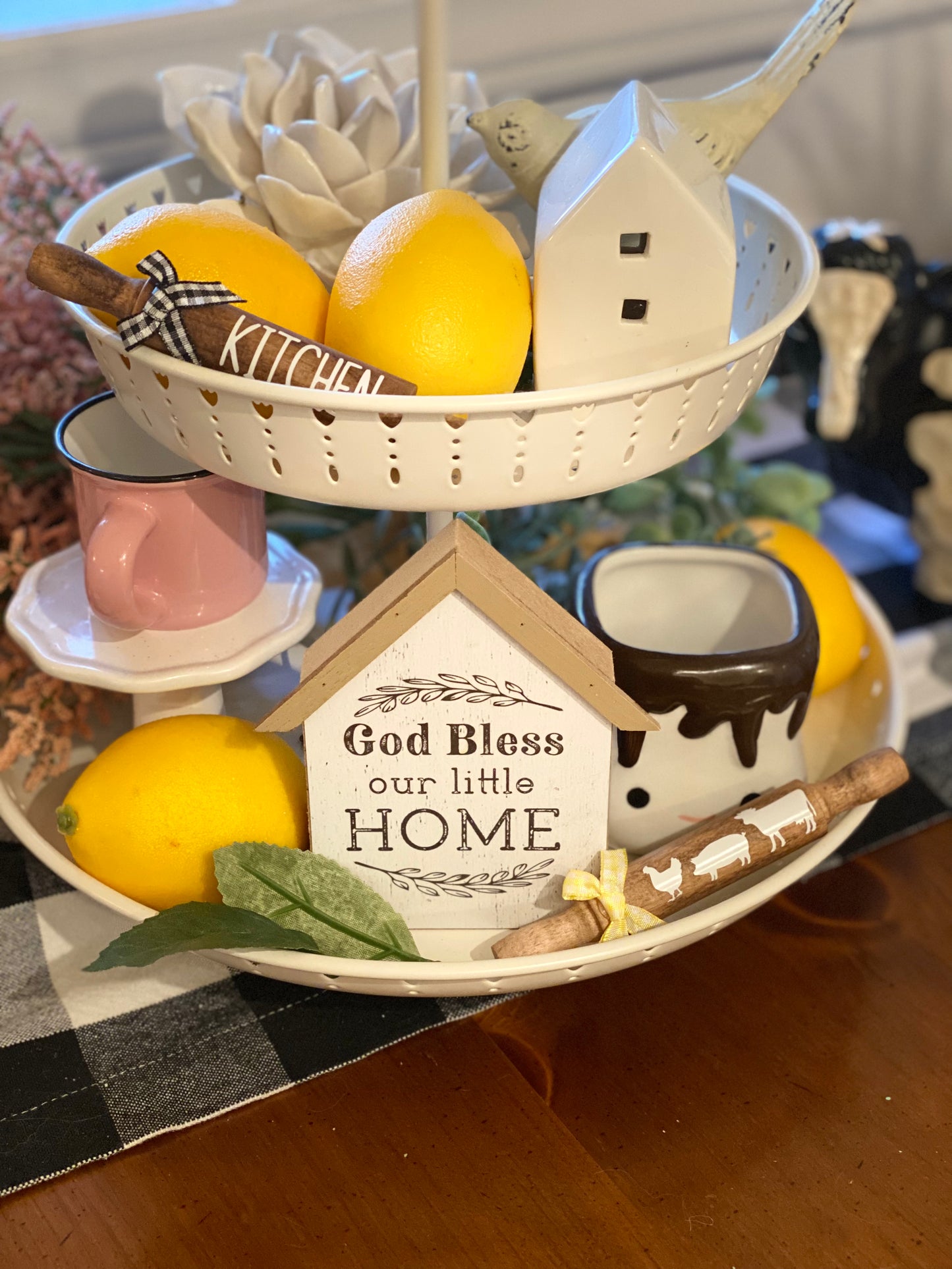 Mini tiered tray rolling pins