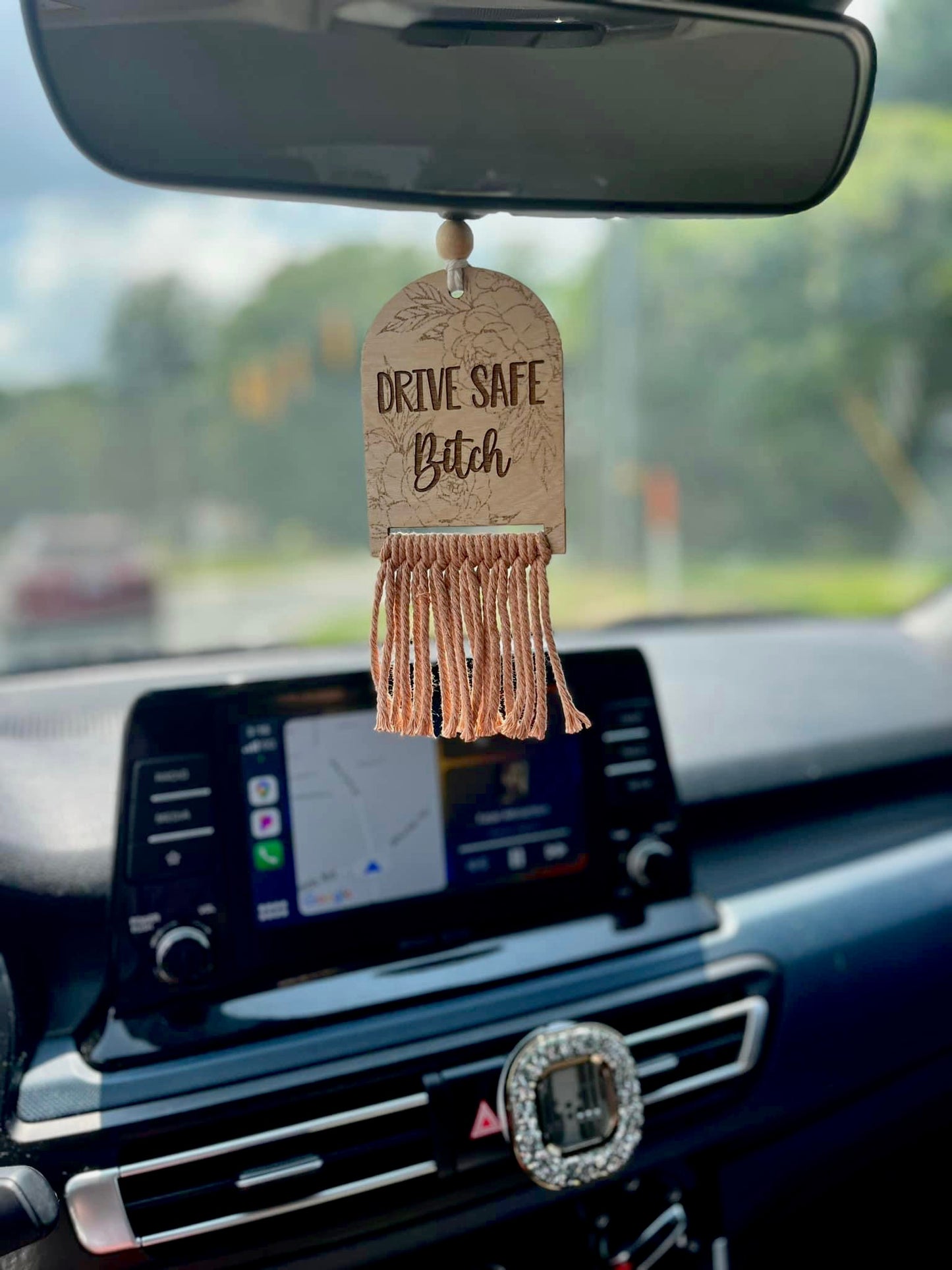 Drive safe car charm