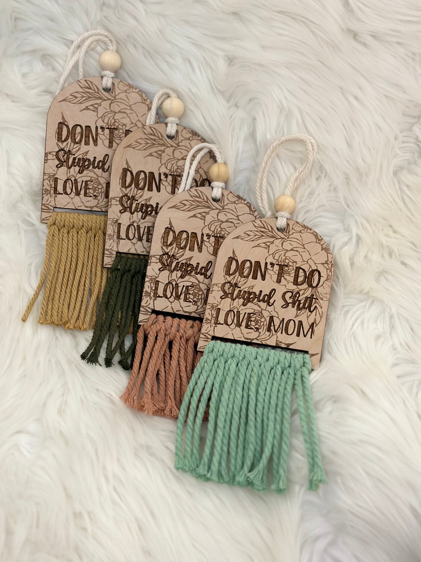 Stupid shit car charm