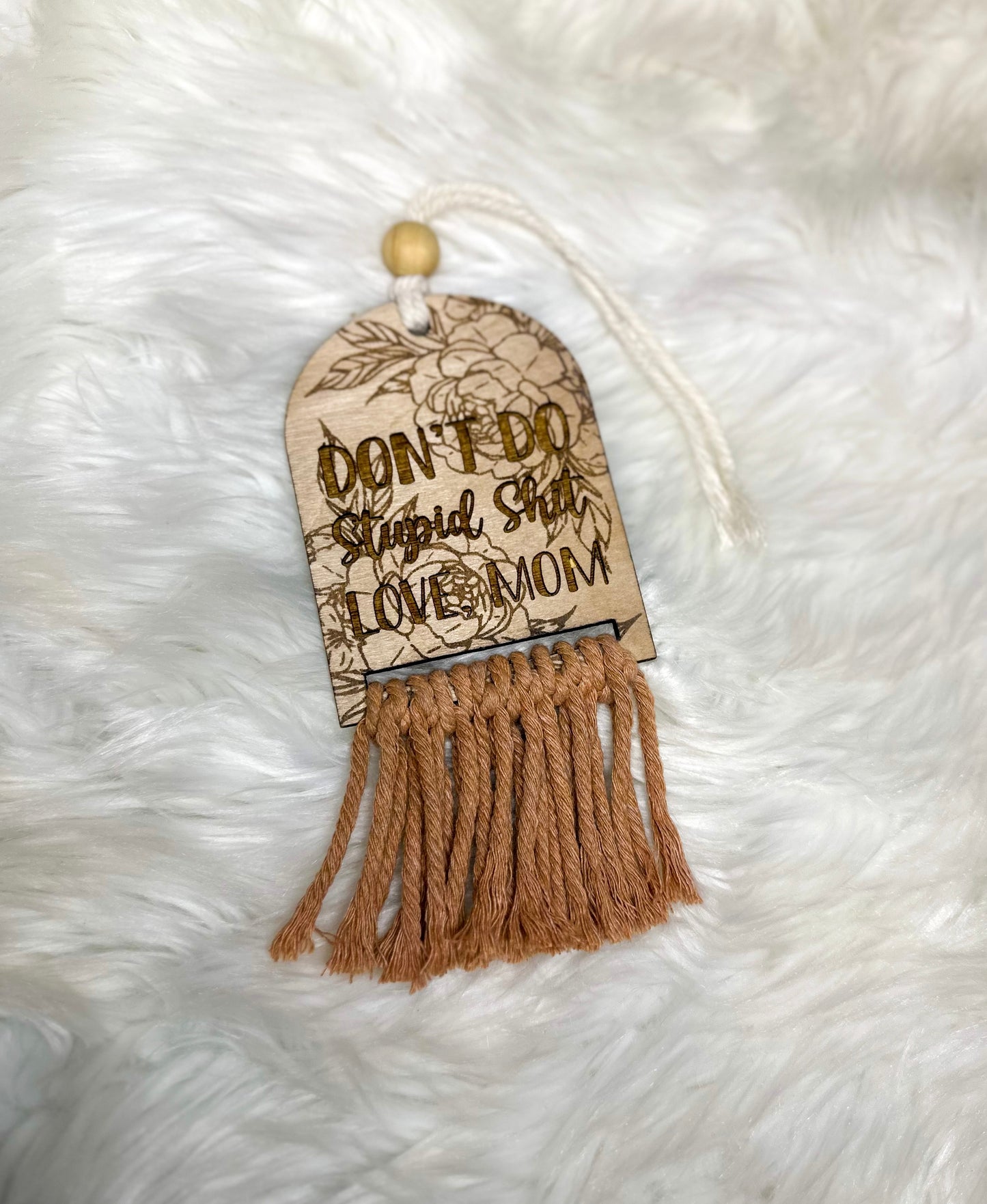 Stupid shit car charm